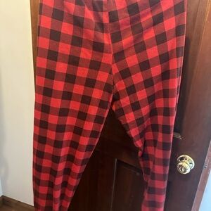 Grayson Threads Red and Black Plaid Kids Bottoms